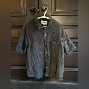 Corridor Men's Charcoal Casual Button Down Shirt